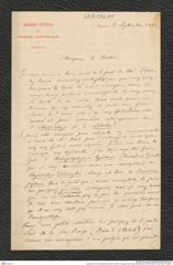 Nachlass Franz Steindachner, Brief von Decio Vinciguerra an Franz Steindachner (02.09.1880), Inv.Nr. 562.01, Seite 1